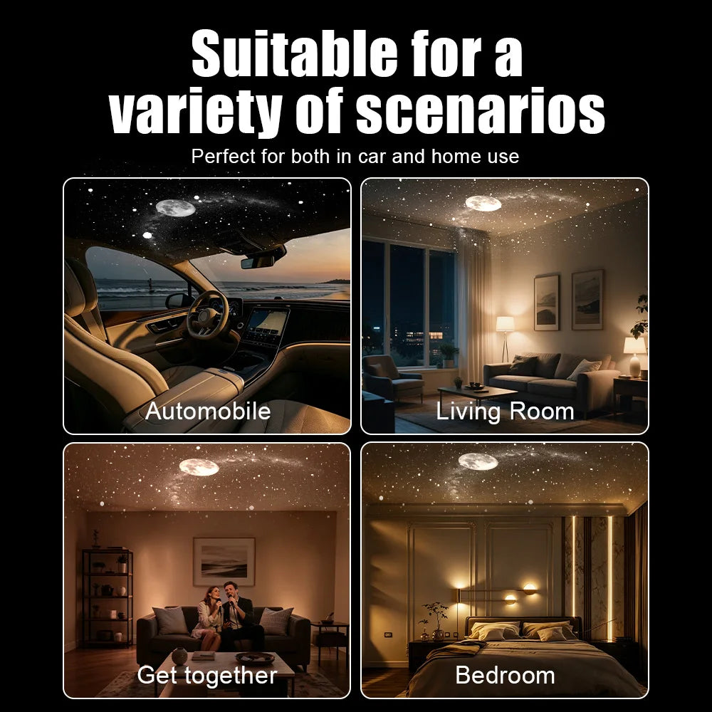 AURASCENT PROJECTOR GALAXY  Home, Bedroom, Nightlight, Romantic Galaxy Atmosphere Light