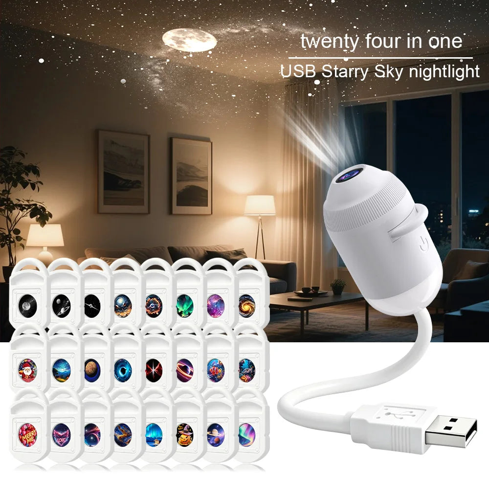 AURASCENT PROJECTOR GALAXY  Home, Bedroom, Nightlight, Romantic Galaxy Atmosphere Light